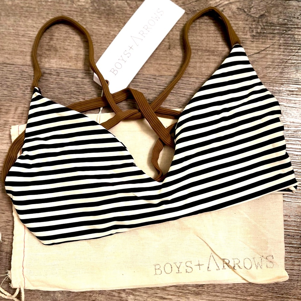 Boys + Arrows Bikini Top NWT